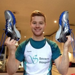 Jack Edwards from Pant is running the London marathon for Severn Hospice