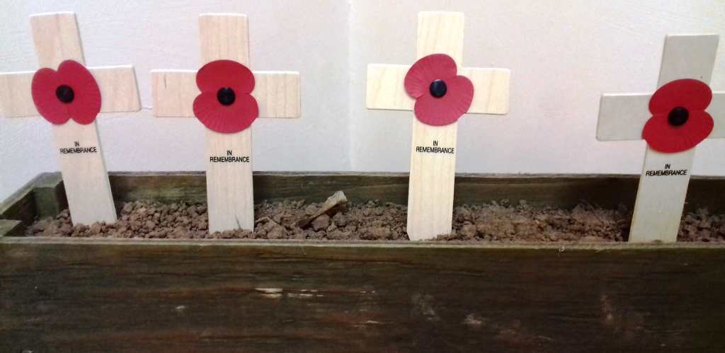 Poppies in Pant Memorial Hall