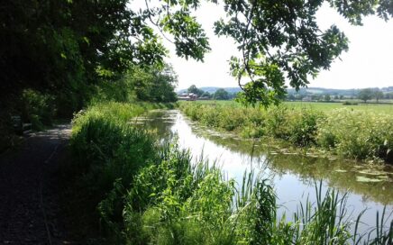View of the Montgomery Canal in Shropshire